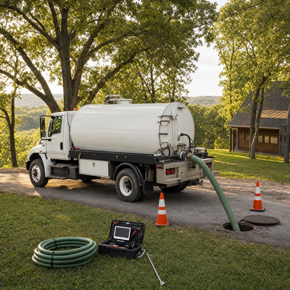 James River Septic service equipment near Springfield, MO